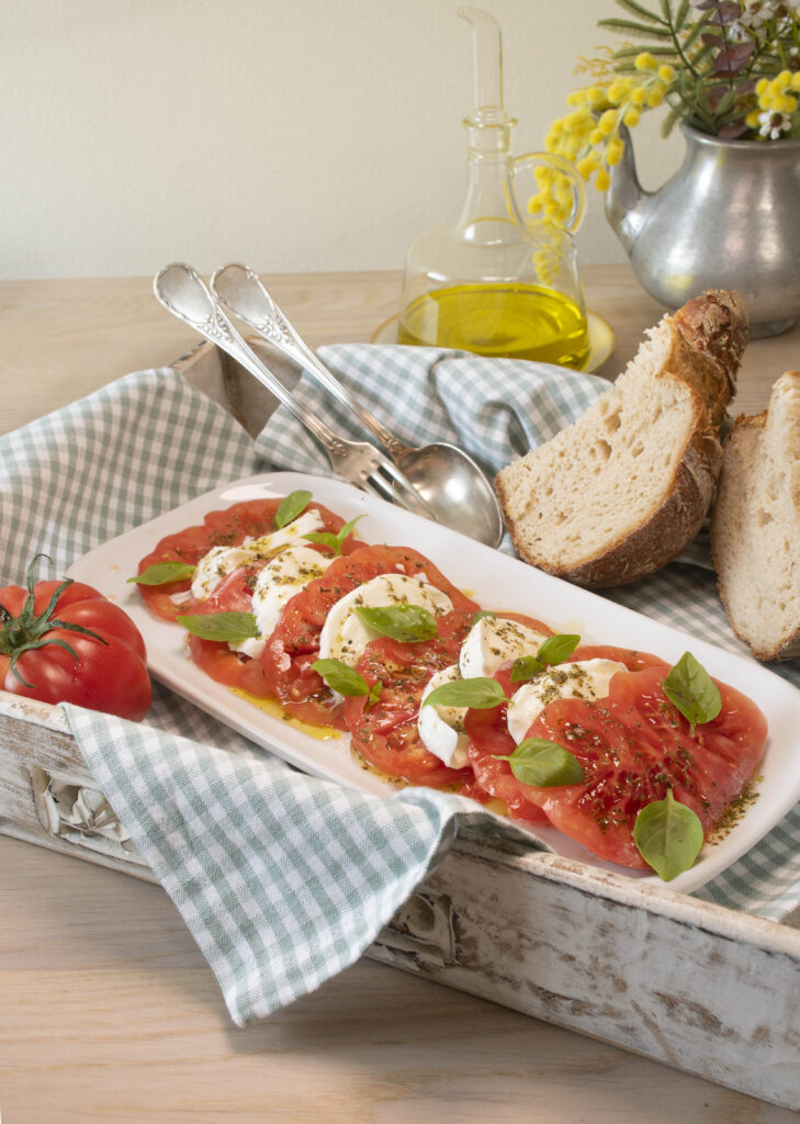 Ensalada estilo CAPRESSE con vinagreta de orégano En 5 MINUTOS La