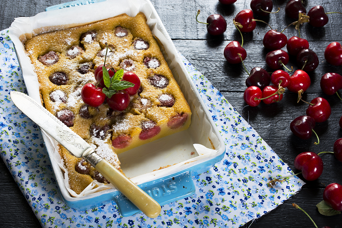 Pastel francés de cerezas y almendras. Clafoutis - La Cocina de Frabisa La  Cocina de Frabisa