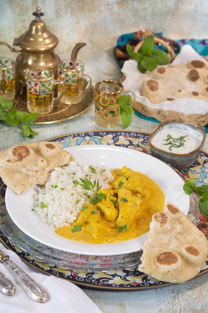 Pollo TIKKA MASALA con salsa de yogur. Cocina Hindú La Cocina de