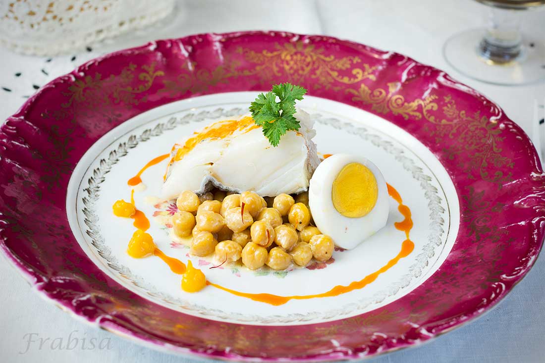 como preparar bacalao fresco con garbanzos