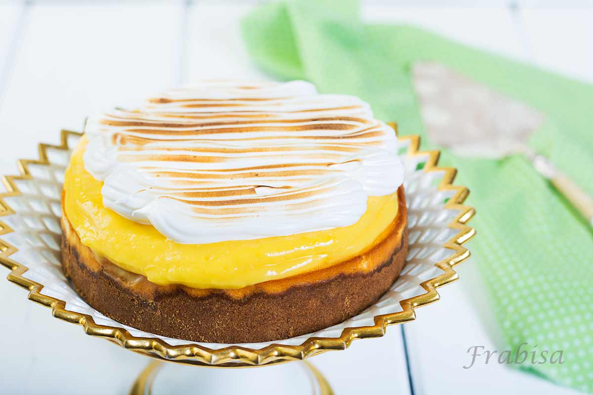 Tarta de queso con crema de limón y merengue - La Cocina de Frabisa La  Cocina de Frabisa