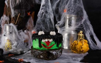 receta de tarta para halloween con forma de monstruo