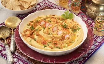 HUMMUS DIFERENTE CON AJO ASADO Y JENGIBRE