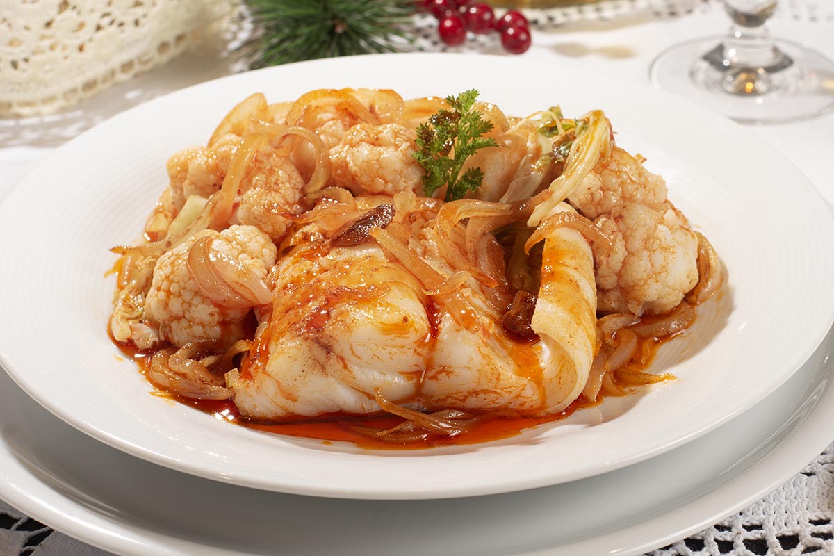 BACALAO CON COLIFLOR
