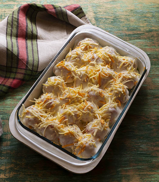 huevos rellenos gratinados 5