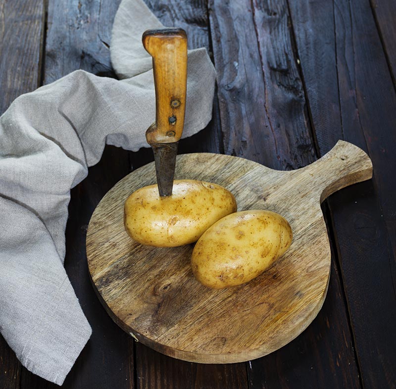 Patatas al microondas - Receta fácil paso a paso