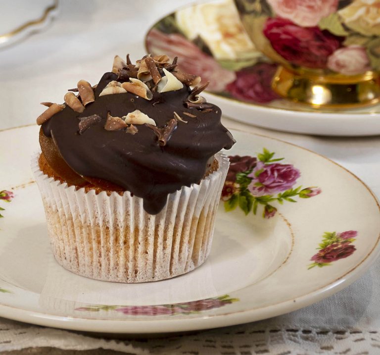 Cupcakes de plátano, dulce de leche y chocolate La Cocina de Frabisa