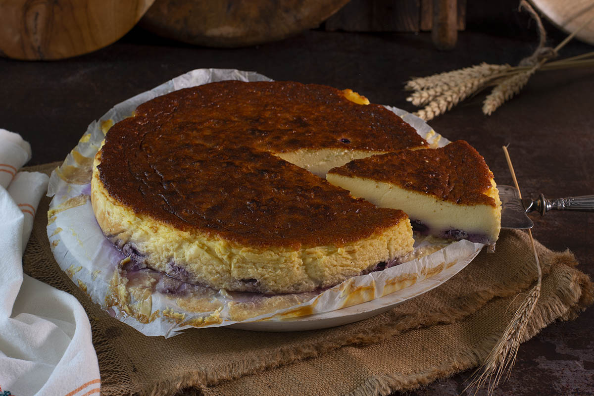 Tarta de mascarpone, queso curado y arándanos - La Cocina de Frabisa La  Cocina de Frabisa