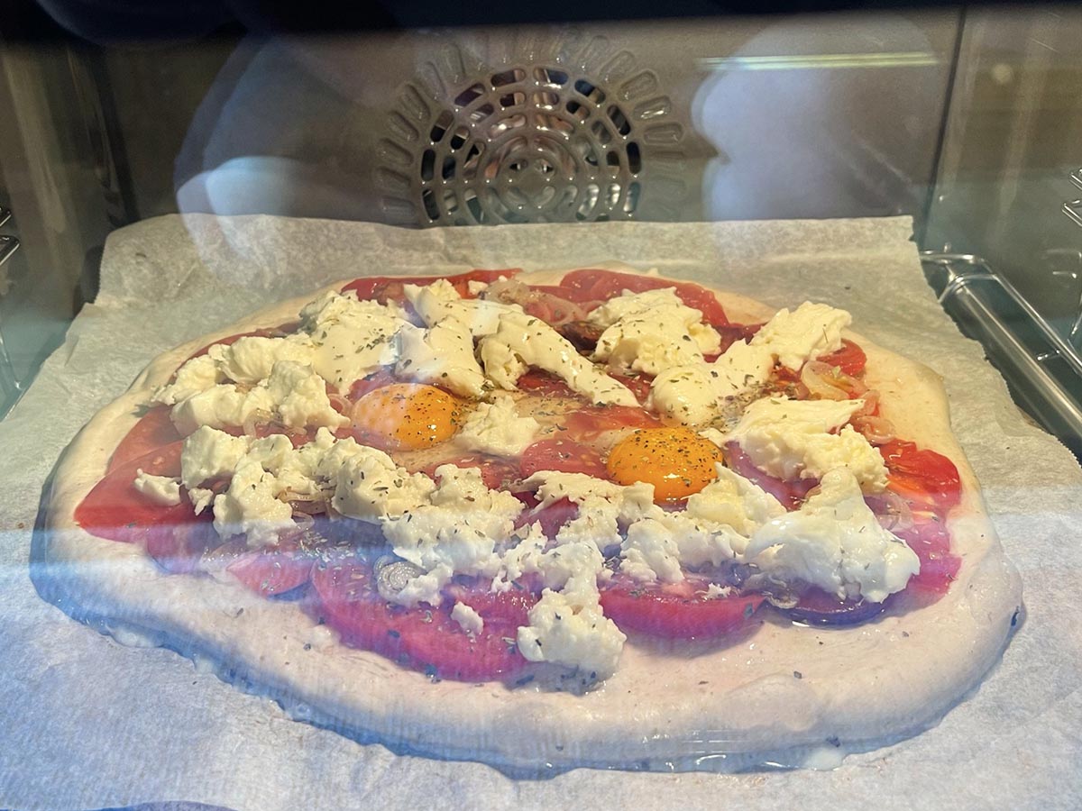 Pizza RÁPIDA con huevos y tomates crudos - La Cocina de Frabisa La Cocina  de Frabisa