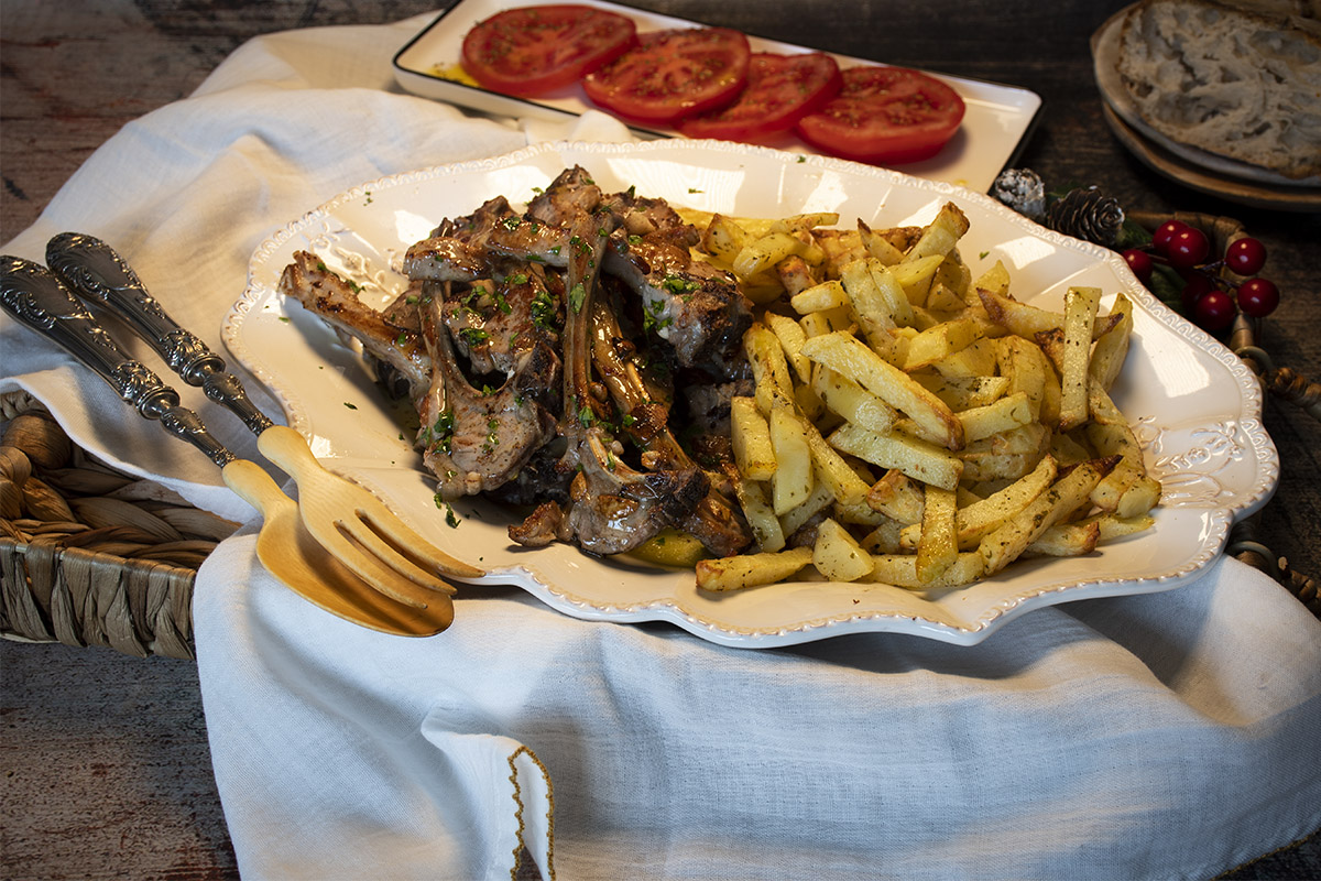 Chuletillas de Cordero al sarmiento