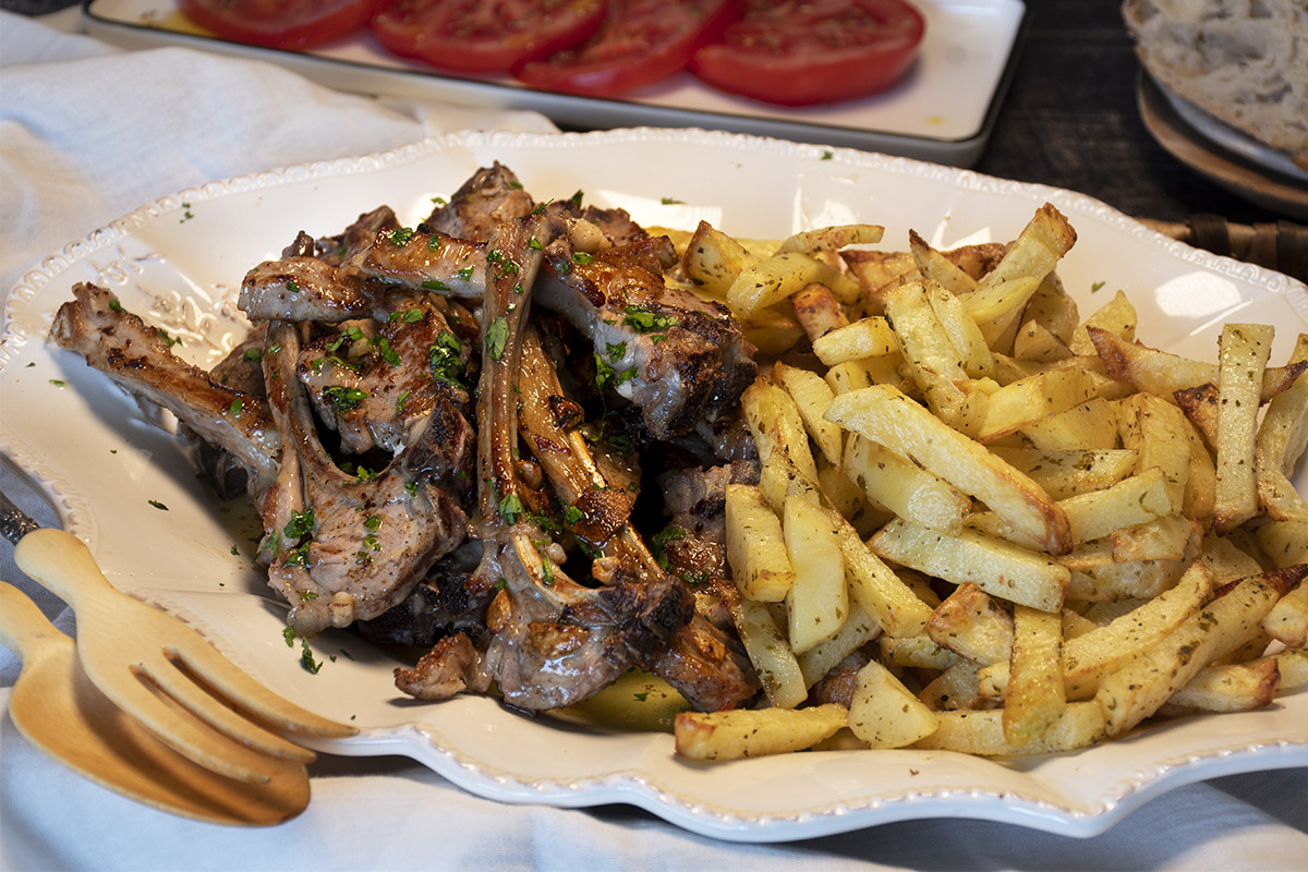 Chuletillas de Cordero al sarmiento