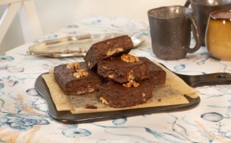 receta de brownie con nueces sin azucar añadido