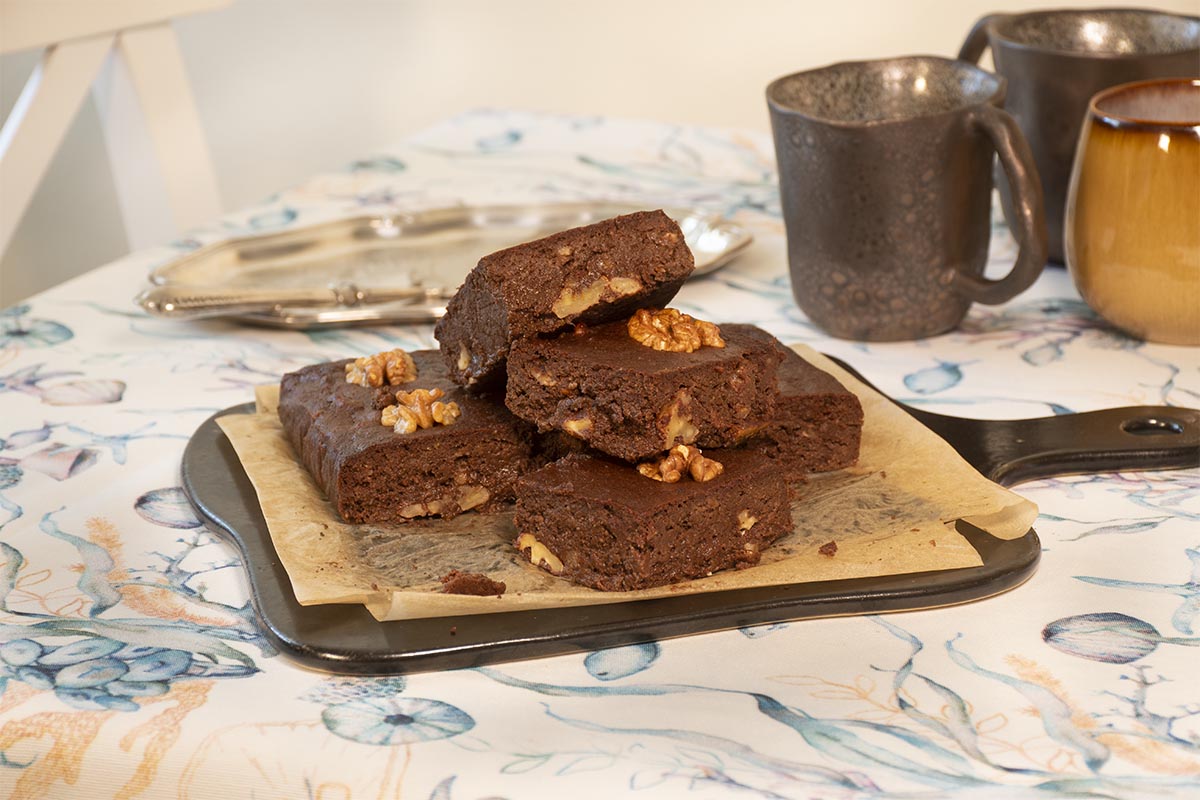 receta de brownie con nueces sin azucar añadido