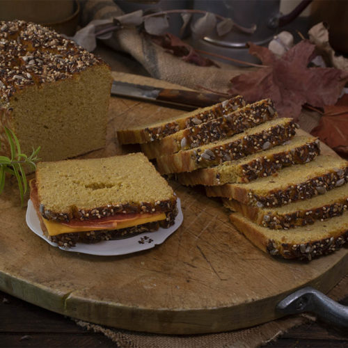 Pan de lentejas y calabaza