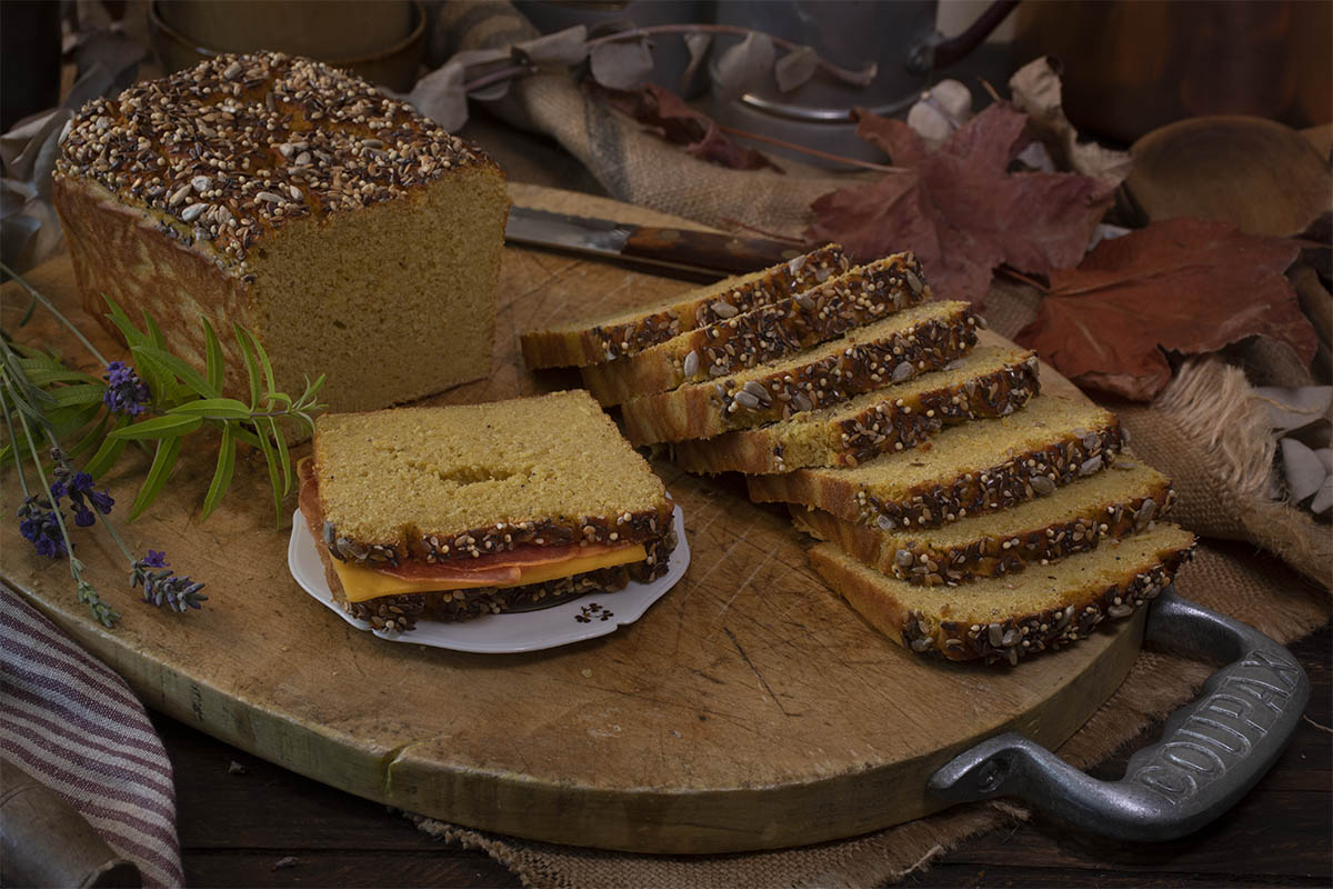 Pan de lentejas y calabaza