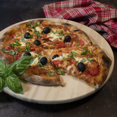 Pizza de bacalao a la portuguesa