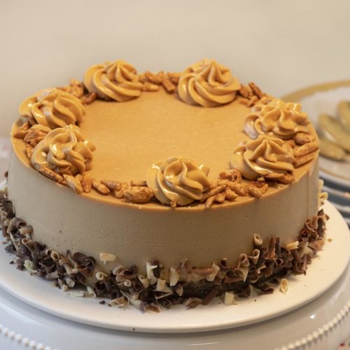 Receta de tarta de turrón y mascarpone