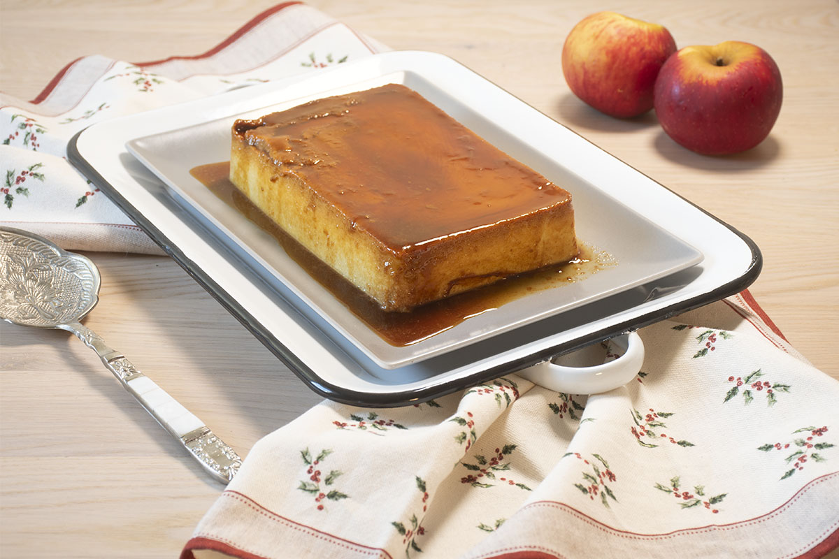 apple and cheese flan 