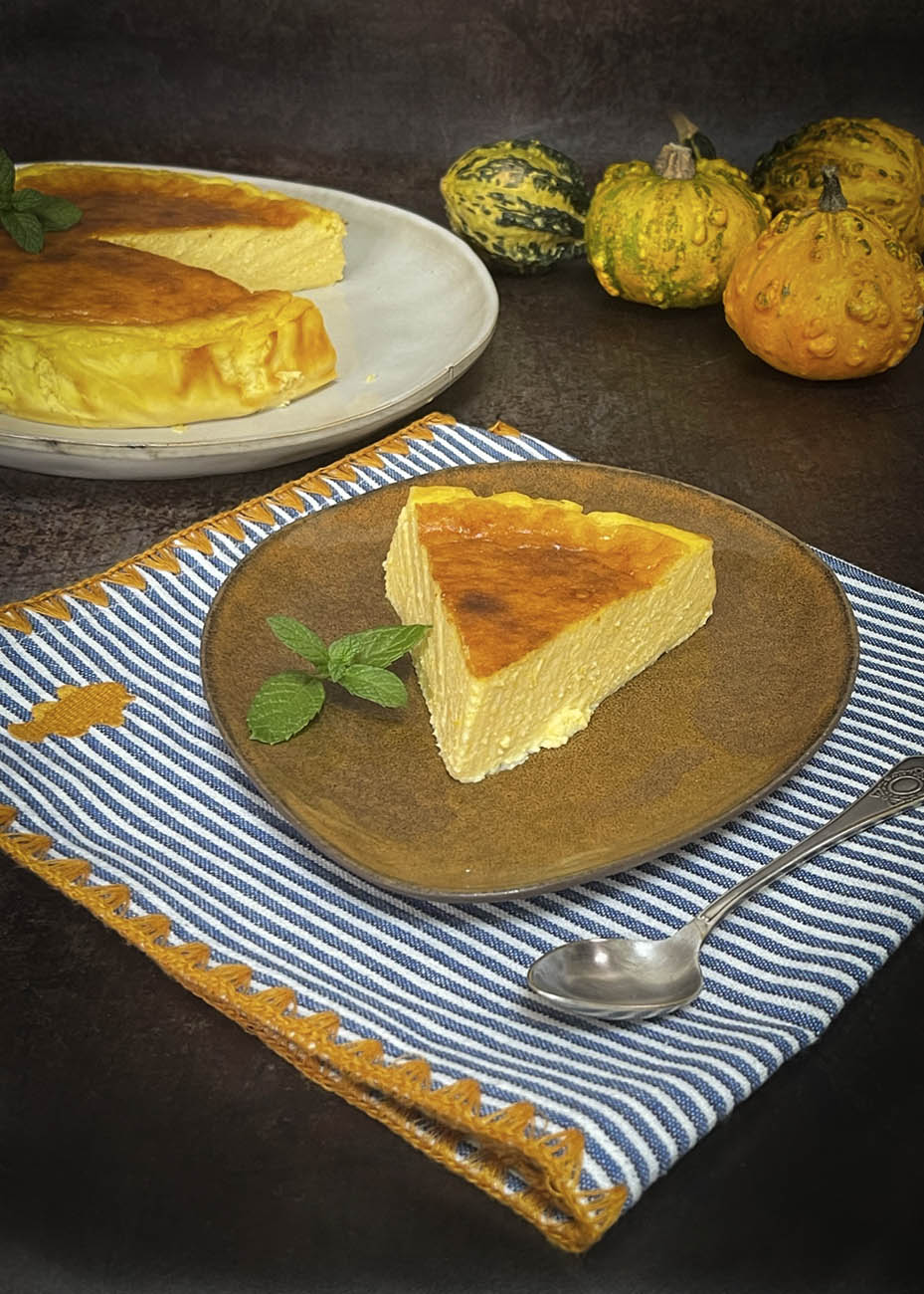 tarta de queso de calabaza