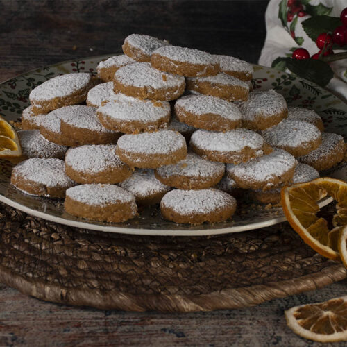 Receta de polvorones de nueces