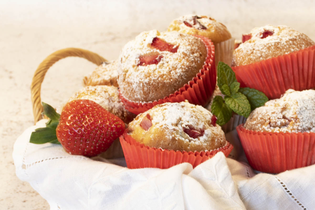 MUFFINS DE FRESAS