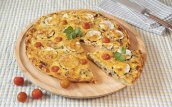 quiche de calabacin y puerros