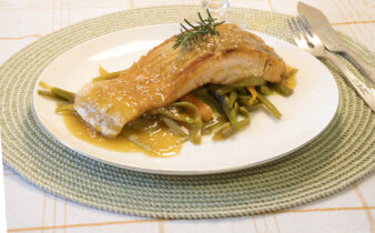 salmon en salsa de naranja