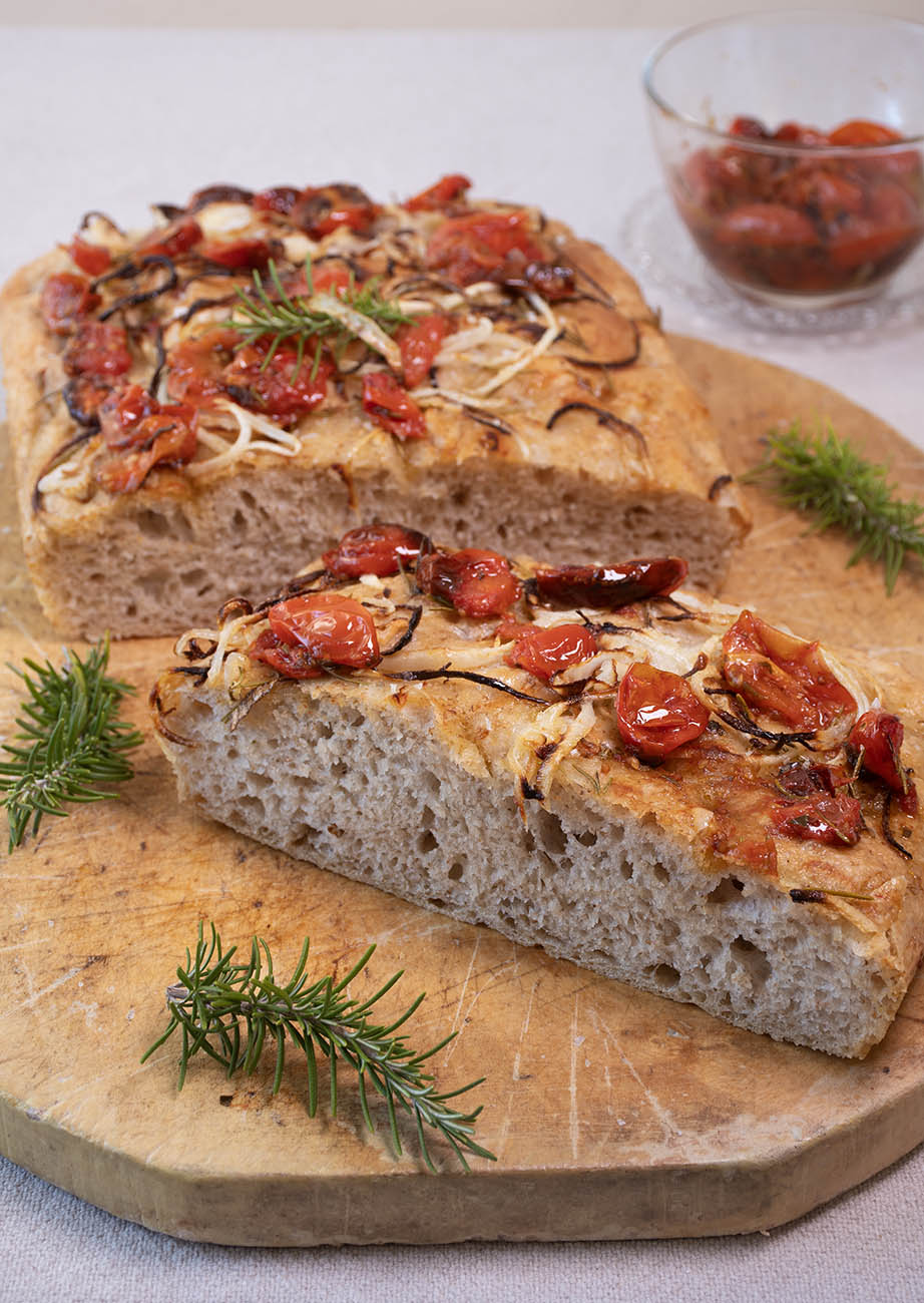 Focaccia italiana SIN AMASADO