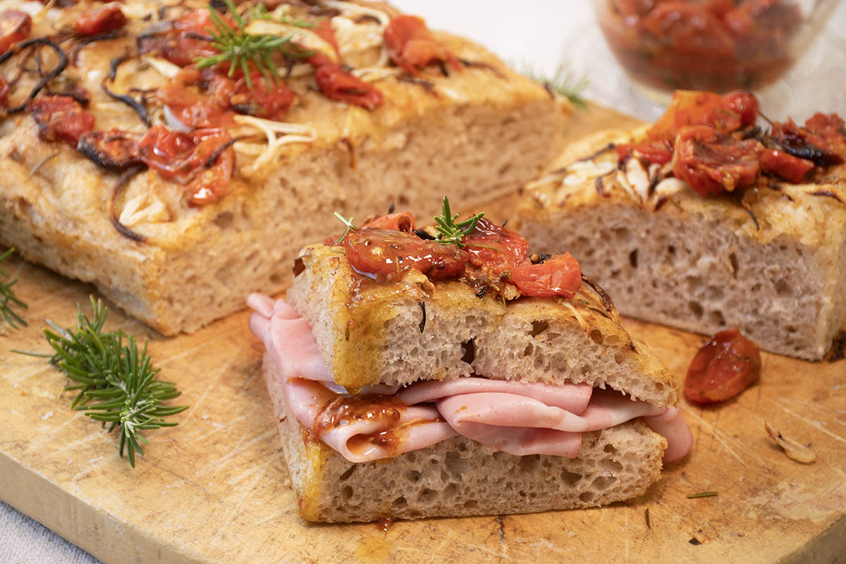 Focaccia italiana SIN AMASADO