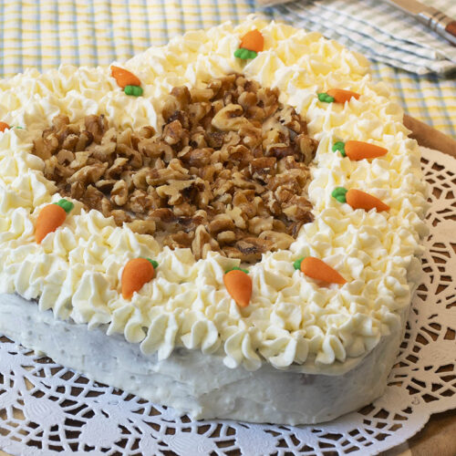 carrot cake con nueces