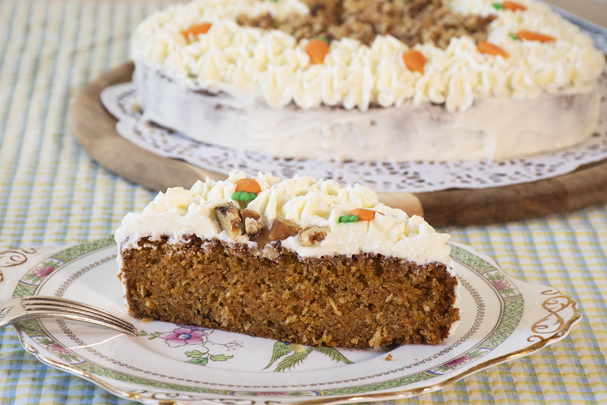 carrot cake con nueces