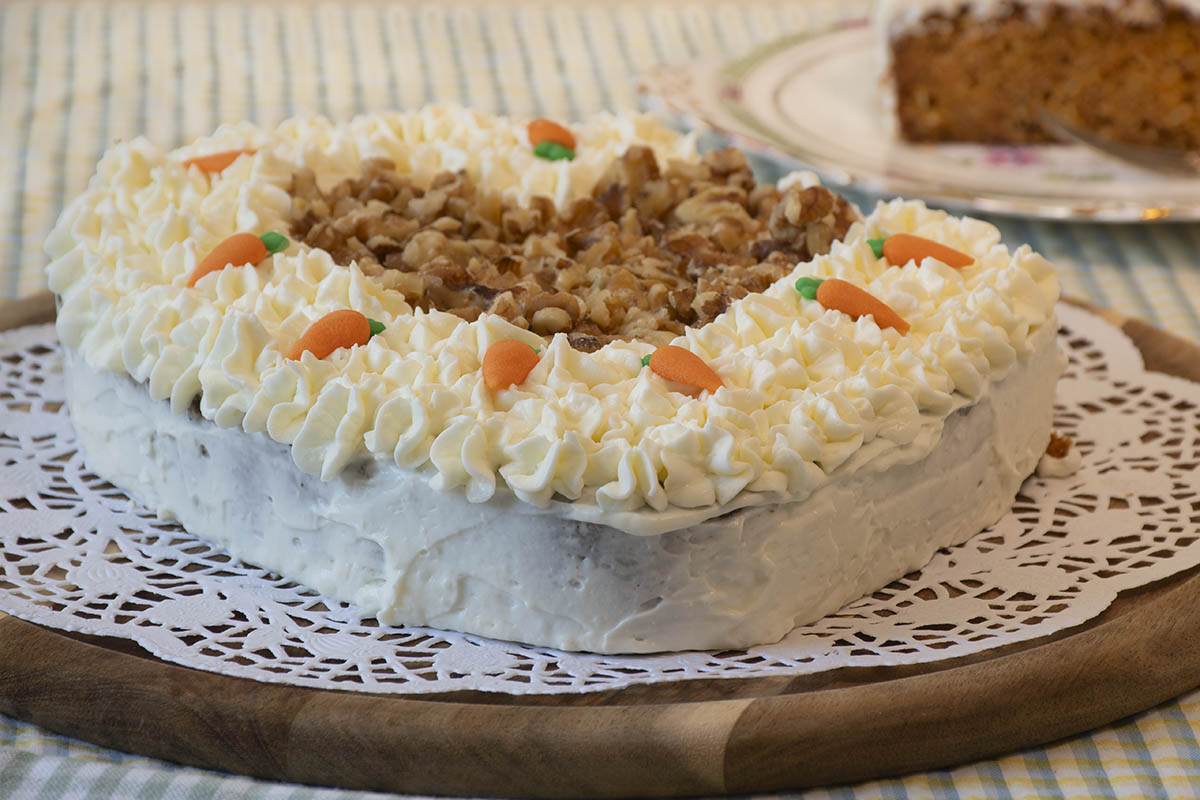 carrot cake con nueces