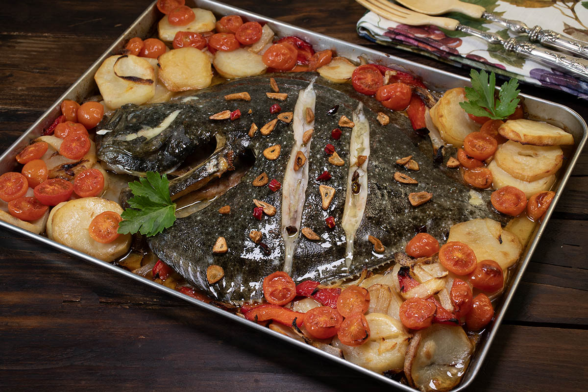 rodaballo al horno