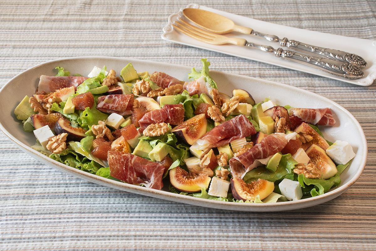 ensalada de higos con jamon