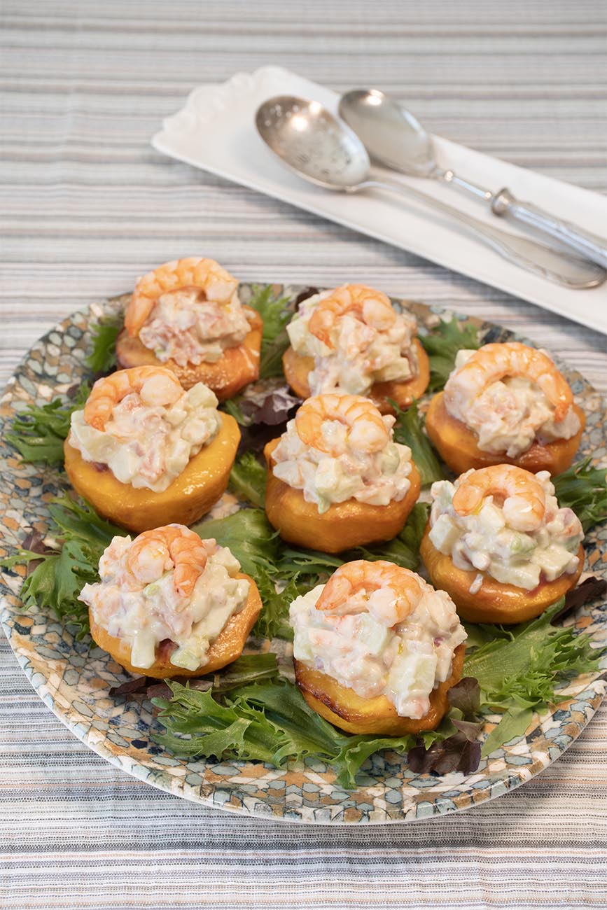 melocotones rellenos
