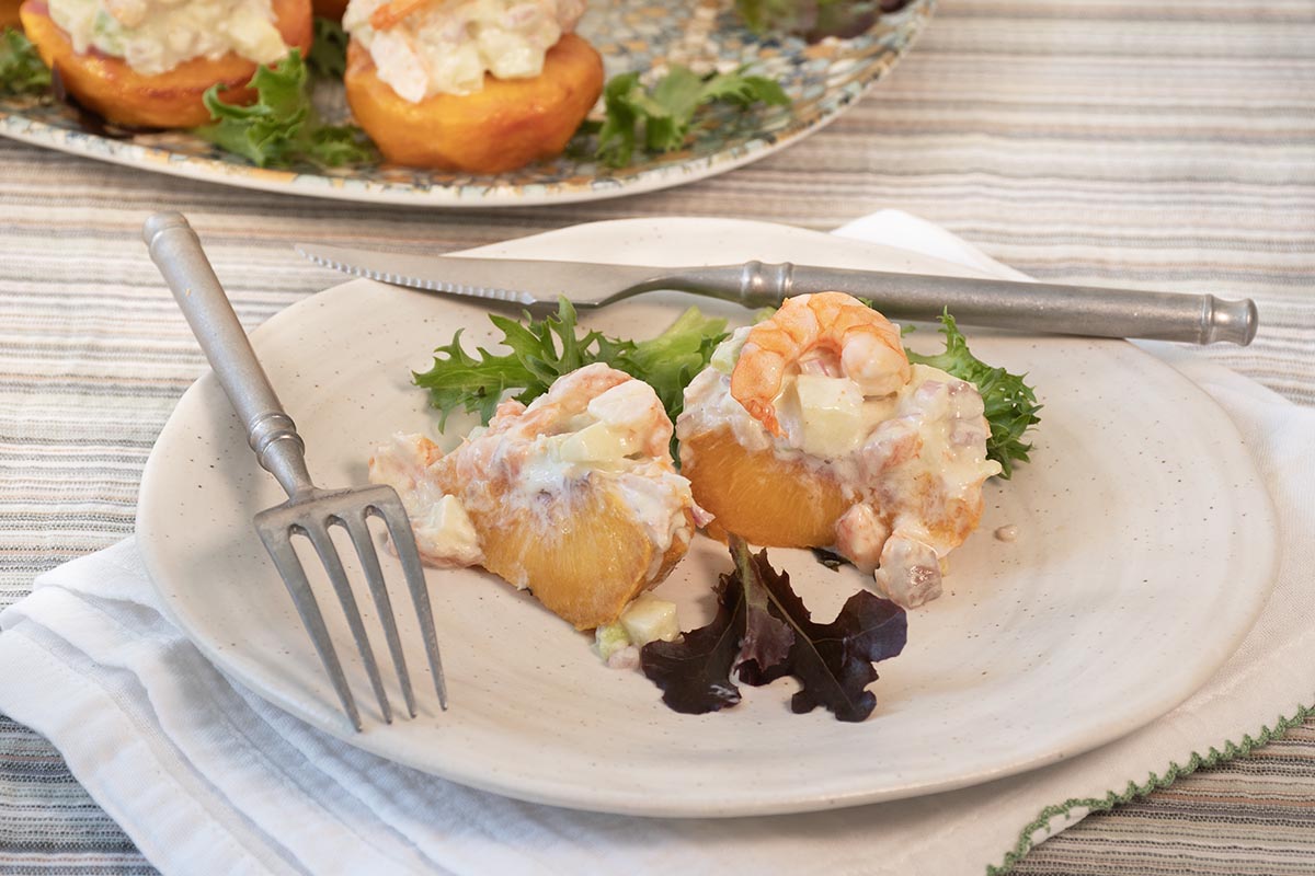 melocotones rellenos