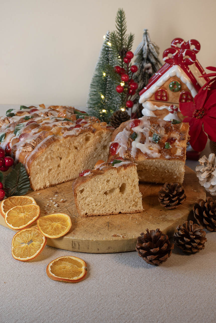 focaccia dulce para Navidad