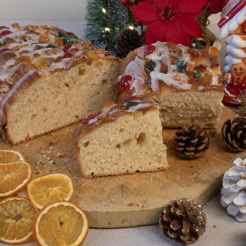 focaccia dulce para Navidad