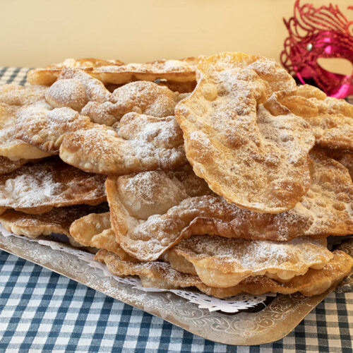orejas crujientes de carnaval