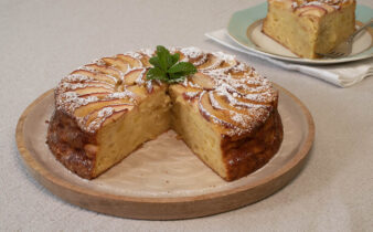 tarta cremosa de manzanas