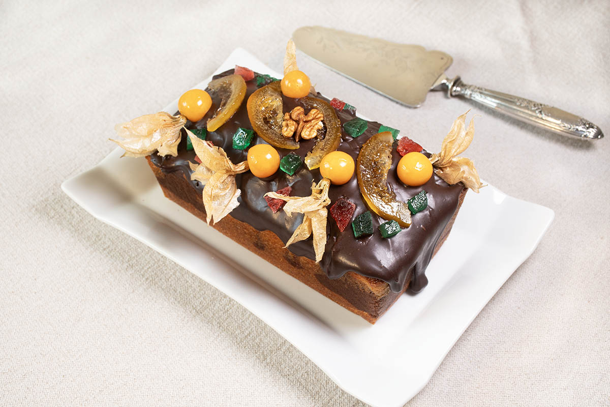 cake marmolado con chocolate