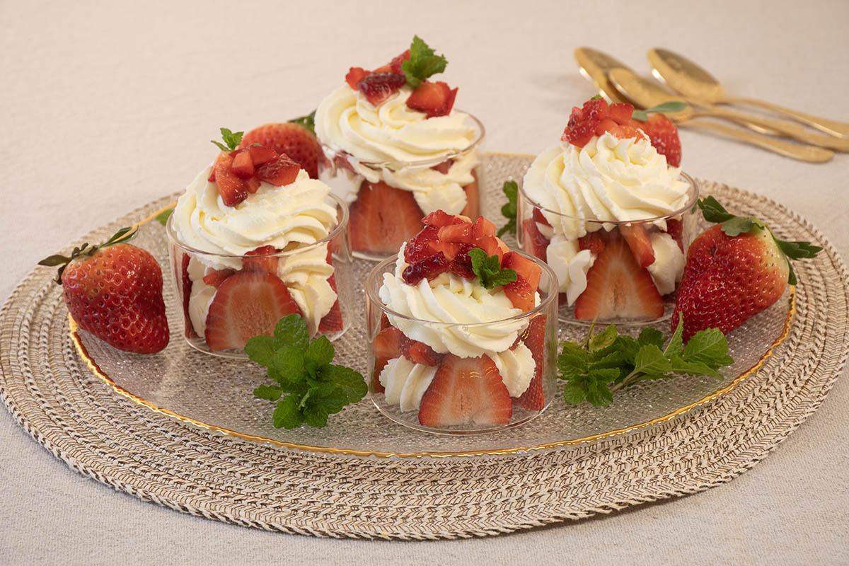 fresas con crema de mascarpone