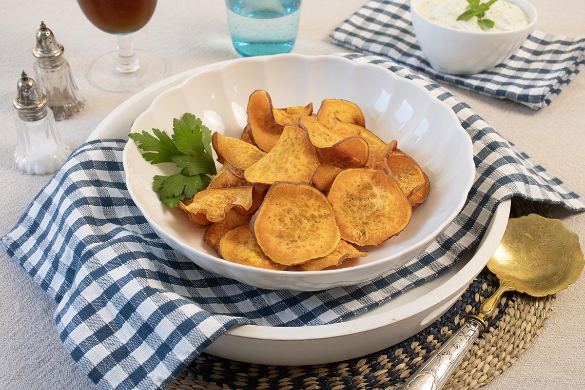 CHIPS DE BONIATO EN FREIDORA DE AIRE