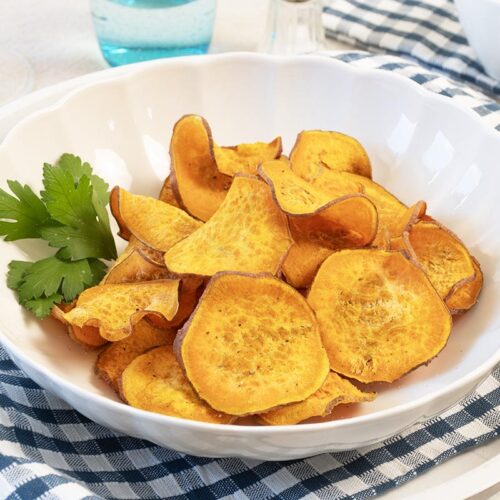CHIPS DE BONIATO EN FREIDORA DE AIRE