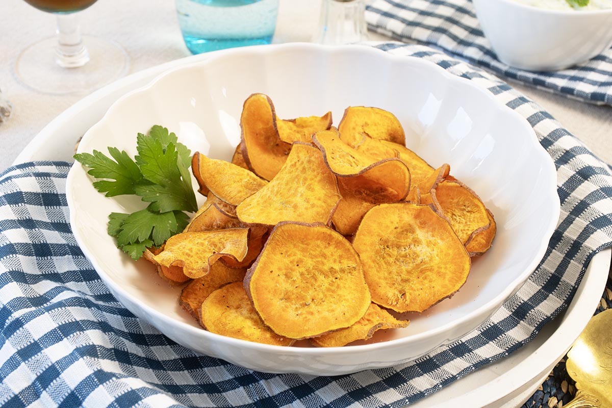 CHIPS DE BONIATO EN FREIDORA DE AIRE