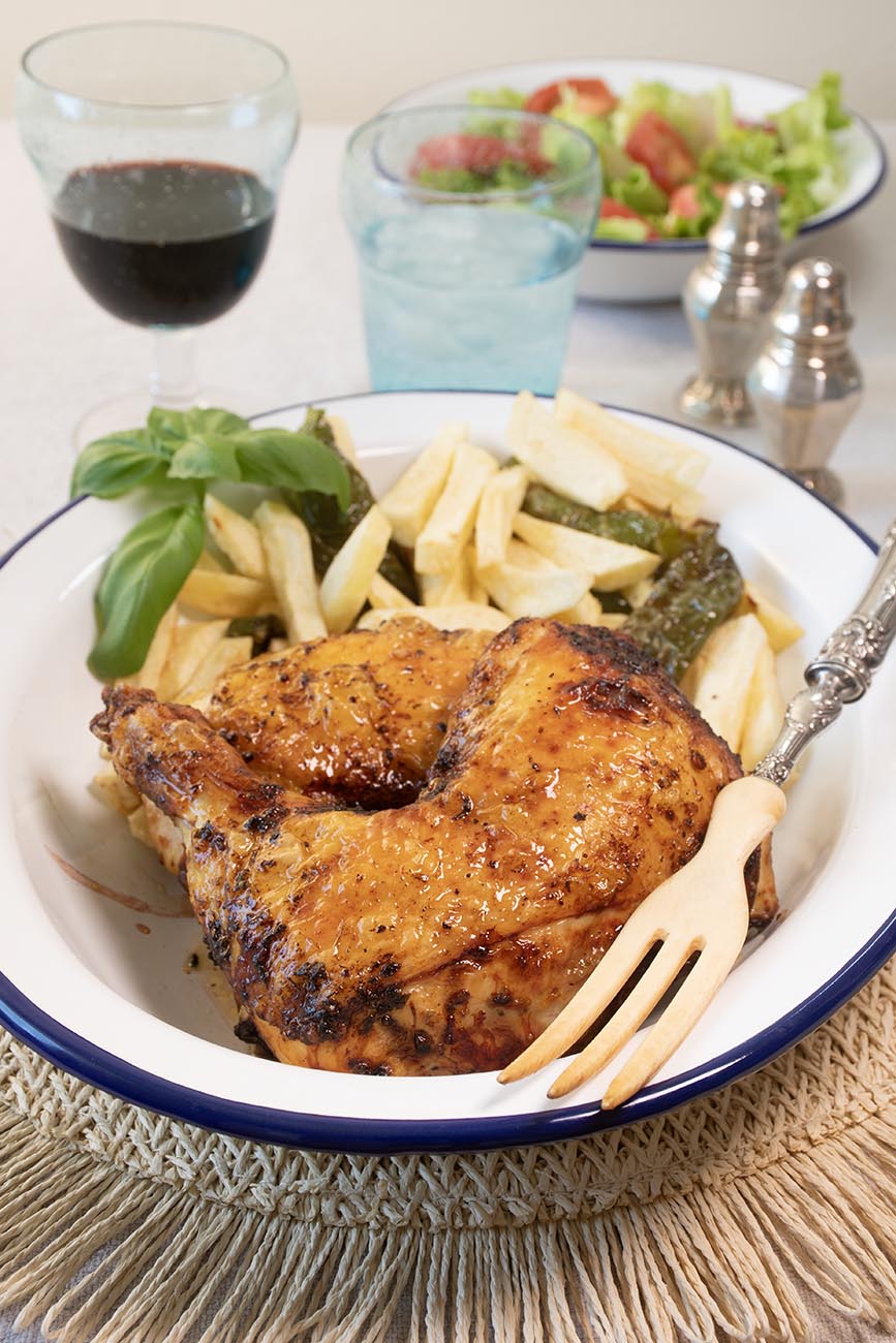 pollo asado en freidora