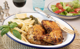 pollo asado en freidora