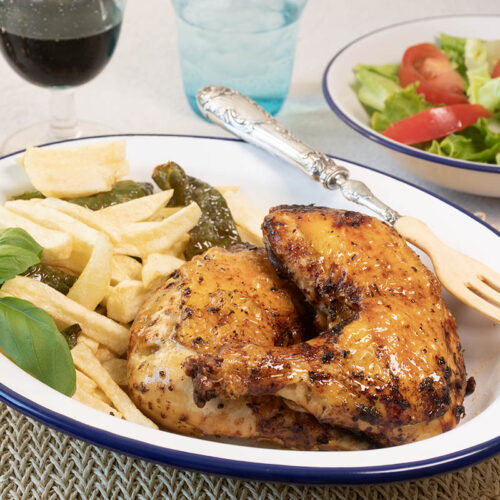 pollo asado en freidora