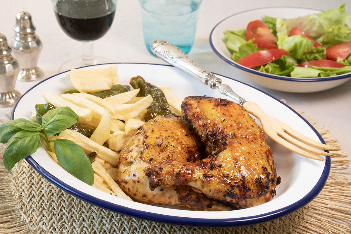 pollo asado en freidora