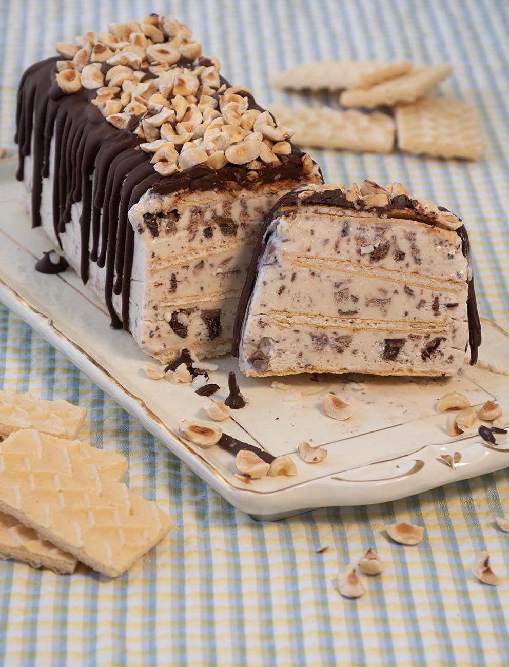 tarta helada de cafe y chocolate